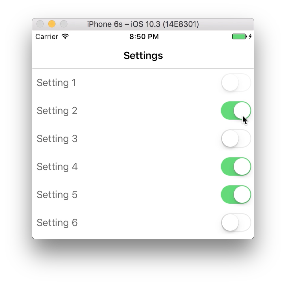 GitHub ncreated/RxToggle Reusable Toggle component made with `RxSwift`.