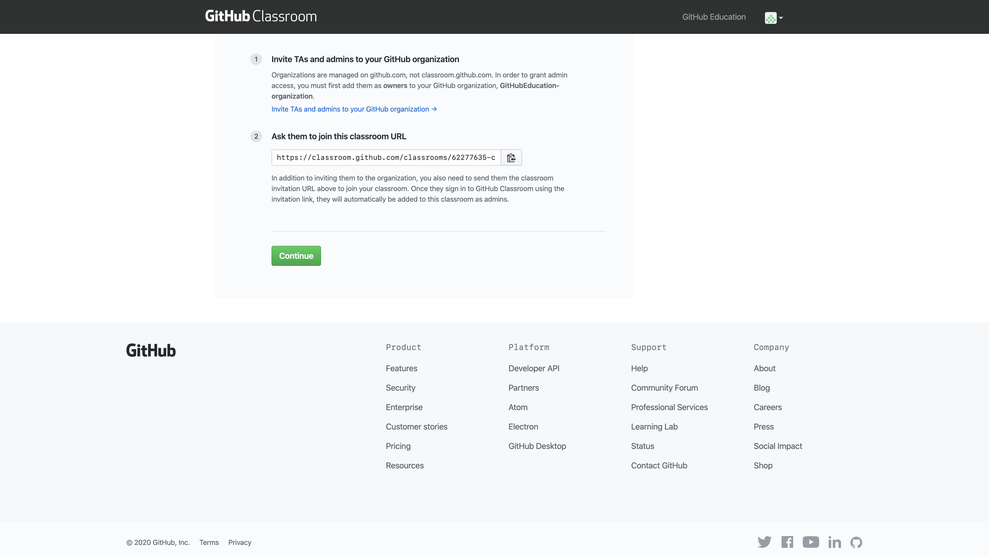 Invite TAs and admins to your classroom.