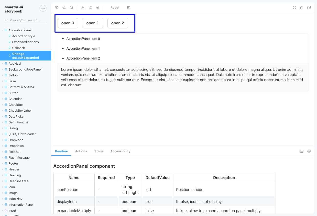 fix add ariacontrols to accordion button triggers for Change default
