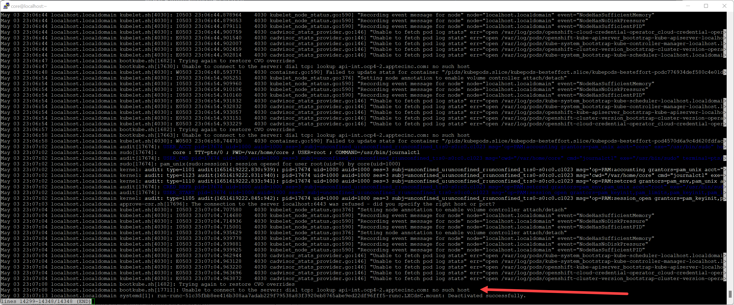 Installed in vmware/vcenter a new OKD 4.10.00.okd20220423131357