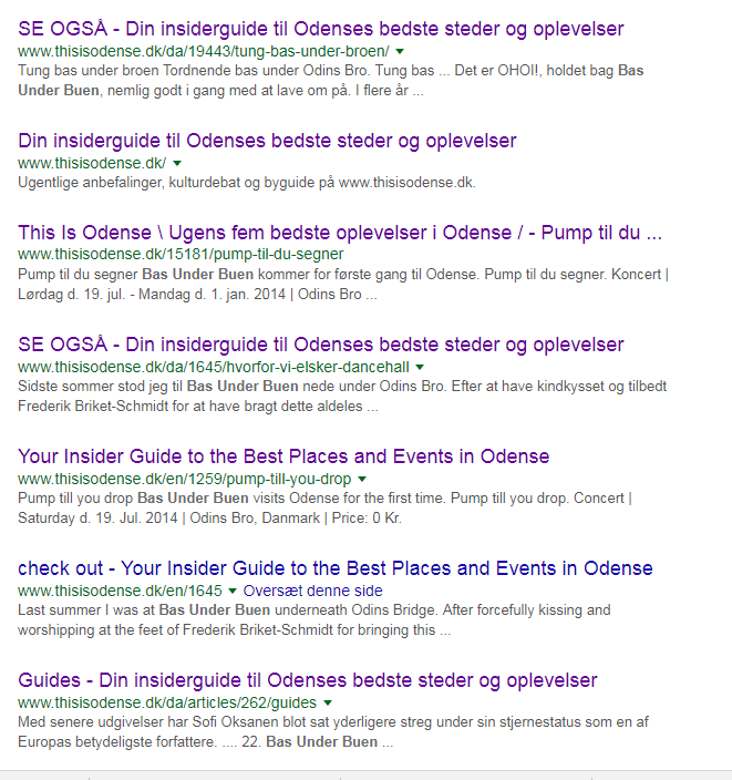 forkerte overskrifter i google