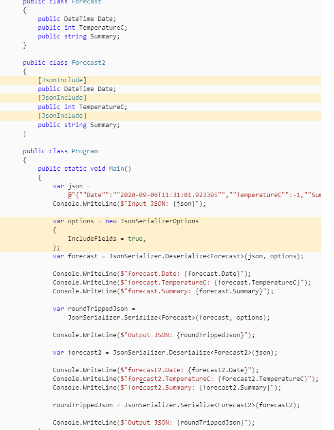 Pasted code in step 8