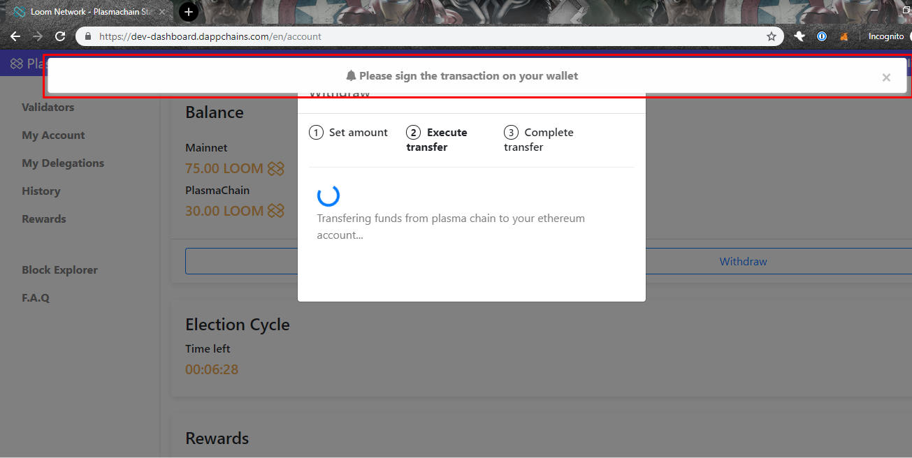 Ledger: Please Sign in pop up isn't coming during Deposits on Ledger ...