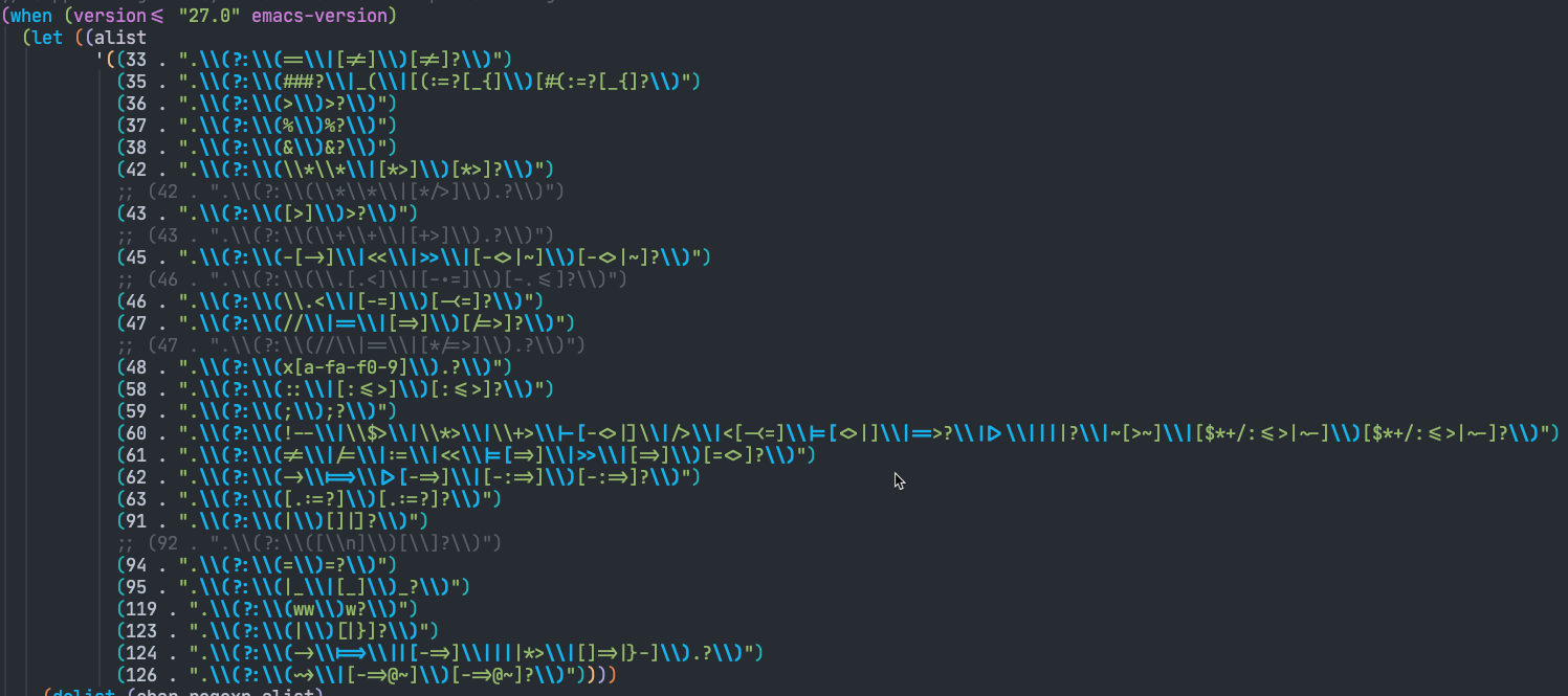 Fontligatures on Emacs 27.1 · Issue 245 · seagle0128/.emacs.d · GitHub