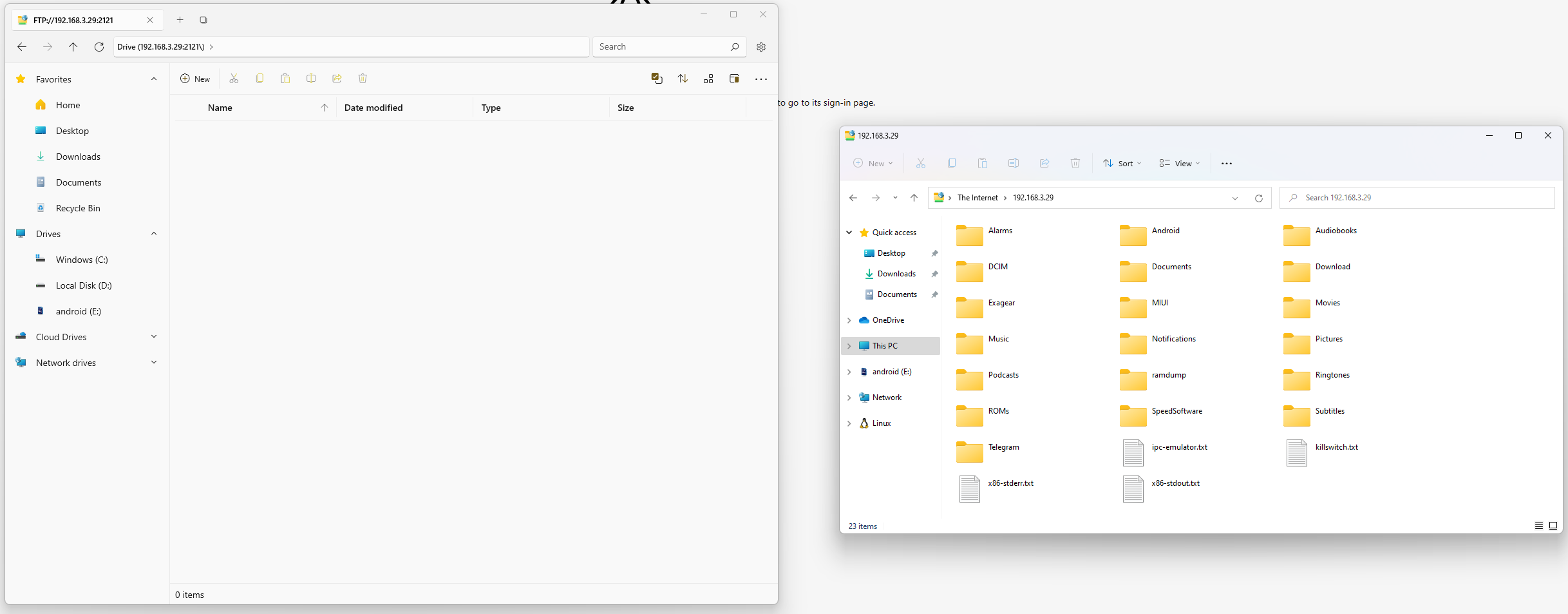 FTP folder is empty. · Issue #6131 · files-community/Files · GitHub