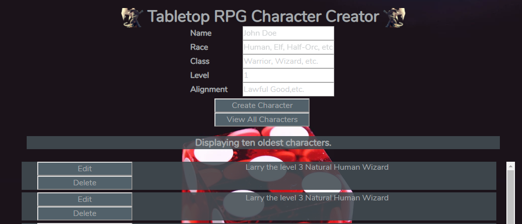 GitHub - lbox87/Character-Creator: Character-Creator