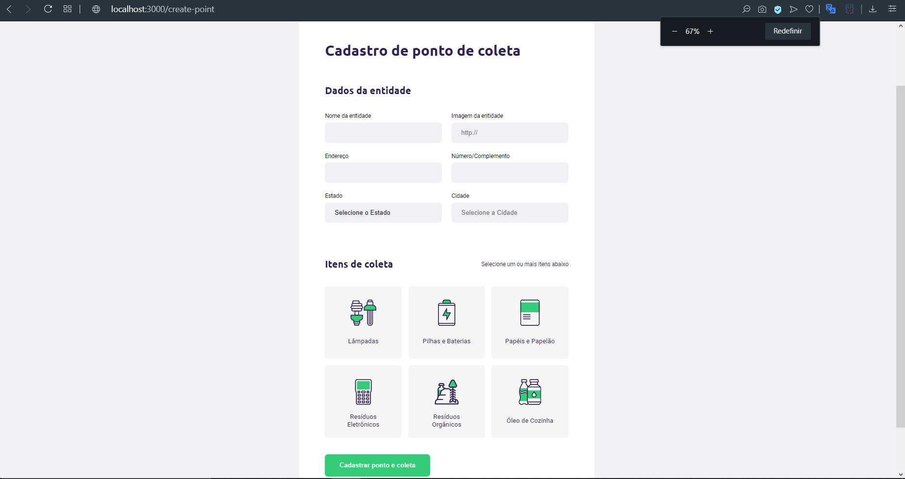 GitHub - samaramiranda/Ecoleta: ♻ Projeto de coleta de lixo ...