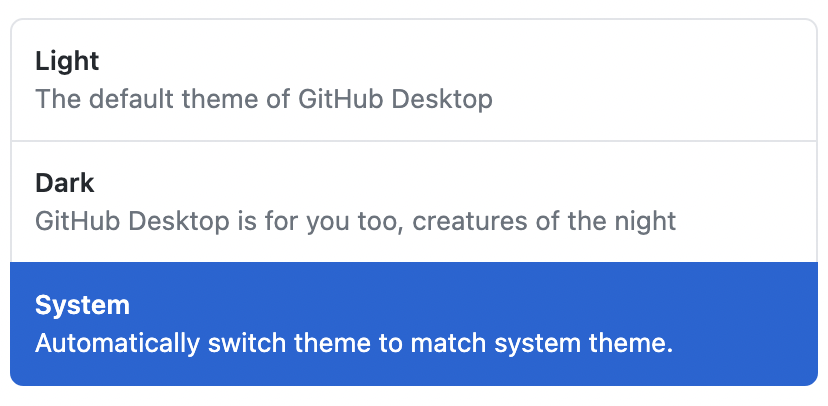 gitHub-desktop-options