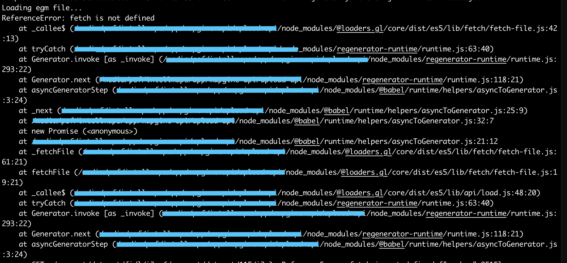 Tile-Converter - Referenceerror: Fetch Is Not Defined · Issue #1648 ·  Visgl/Loaders.Gl · Github