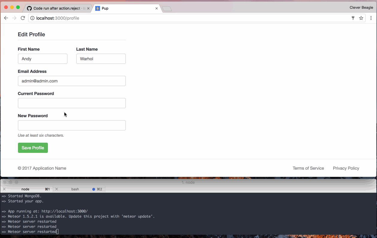 example-throw-in-action