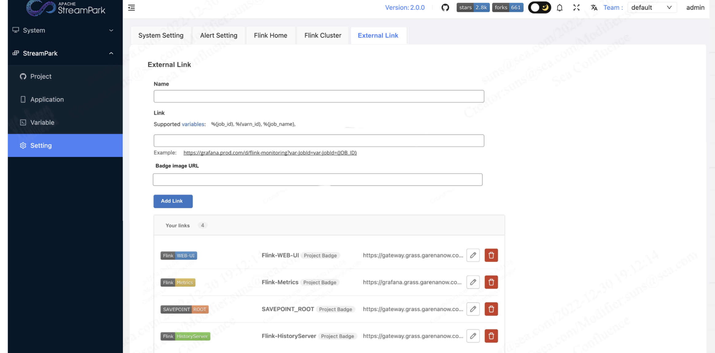 [Feature] Maintain external link under Setting module · Issue #2191 ...