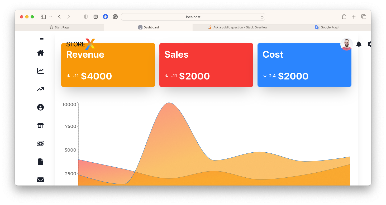 why when using position "fixed" in chakra ui the navbar is protrude out