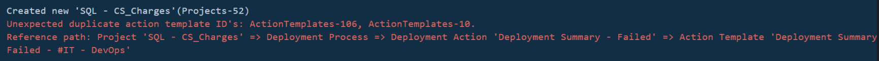 Exporting a Project with certain Release data causes duplicate Action ...
