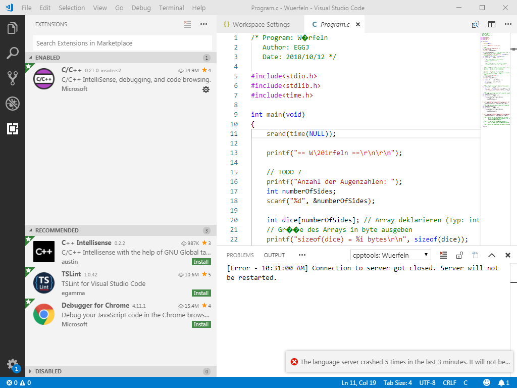 Language service closing on Win7 SP1 · Issue #2878 · microsoft/vscode ...
