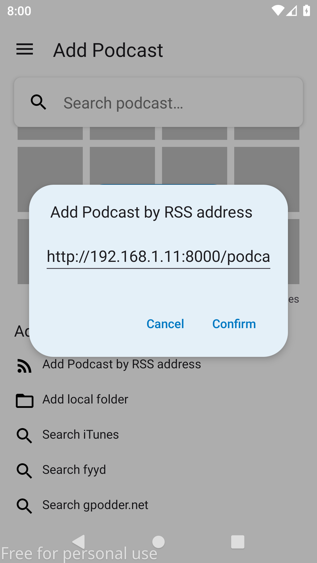 Add option to edit feed URL by · Pull Request 6185