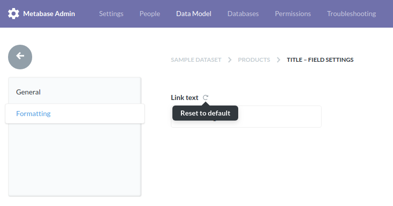 "Reset to default" doesn't reset UI value · Issue #10464 · metabase ...