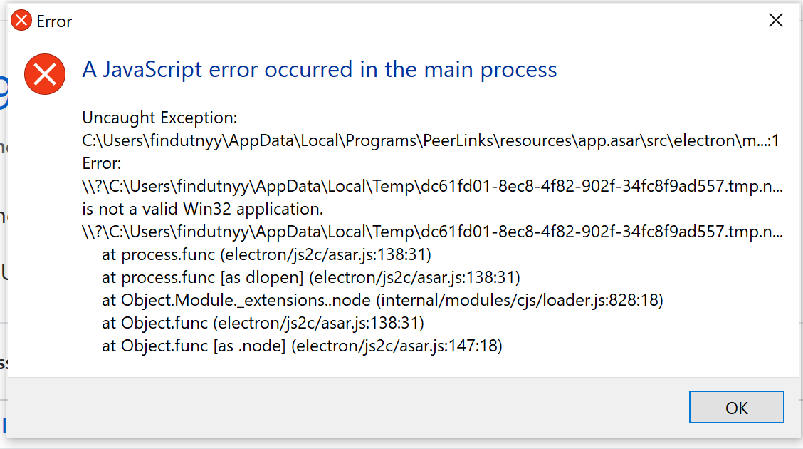 Error when running built executables on win and linux · Issue #4465 ...