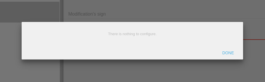 "There is nothing to configure" popup · Issue #864 · 4ian/GDevelop · GitHub