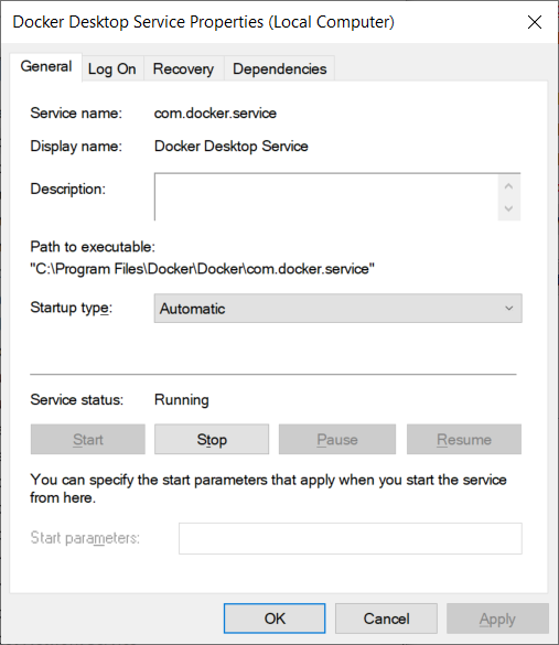 Linux docker on Windows machine startup issue: Docker desktop service ...