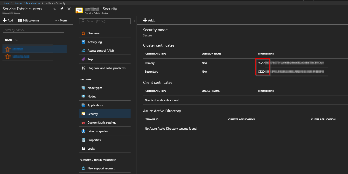 Not possible to update expiring selfsigned Service Fabric certificates · Issue 1209