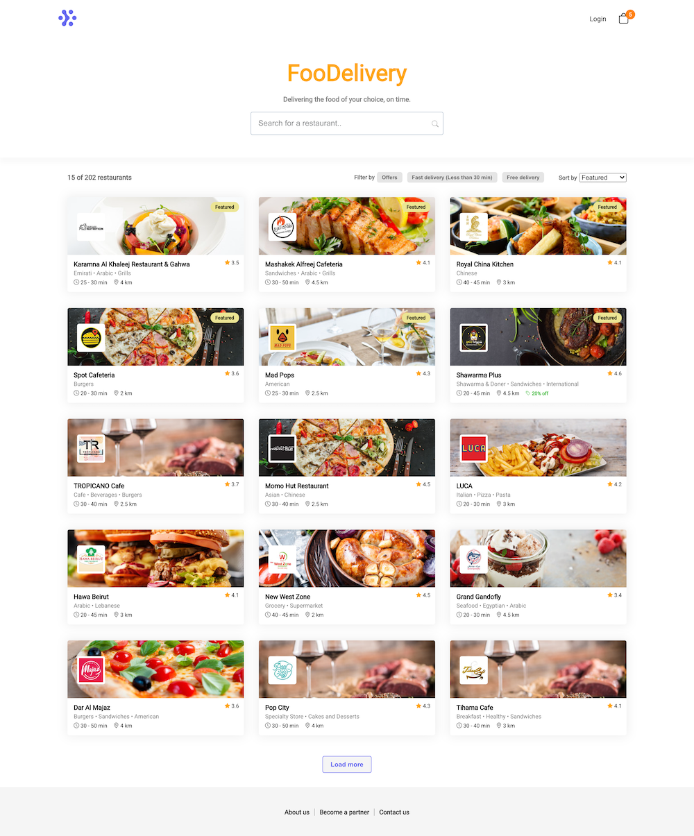 GitHub - sudheeshap/FooDelivery: Food Delivery app in React + Redux.
