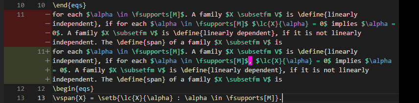 Diff inside a single line: make changes easier to see · Issue #116413 ...