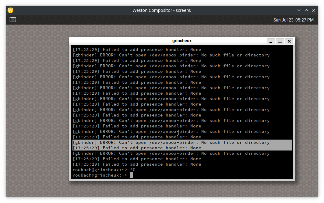 can't open /dev/anboxbinder permission denied · Issue 1013
