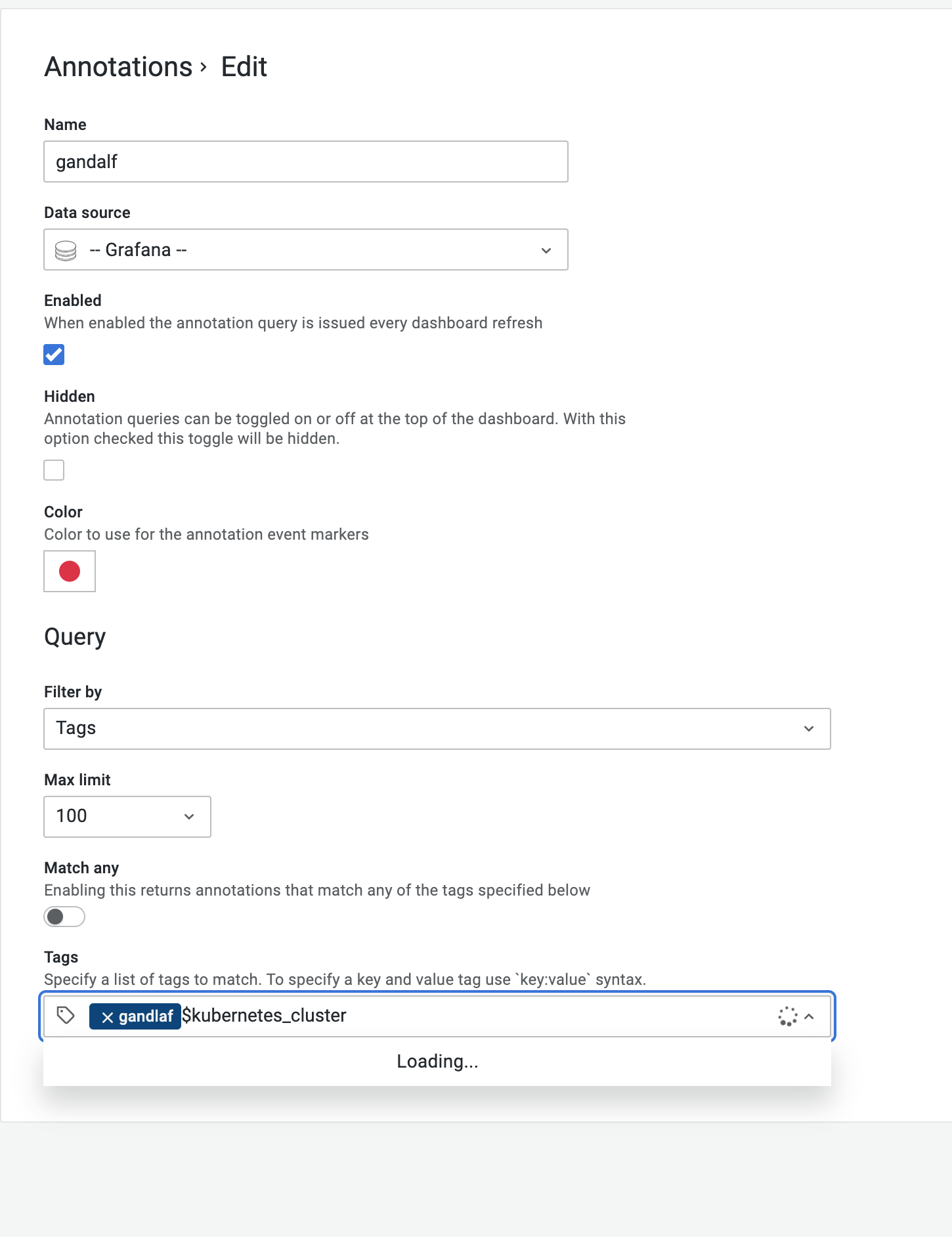 Slow dropdown for tags in annotation settings · Issue #40489 · grafana ...