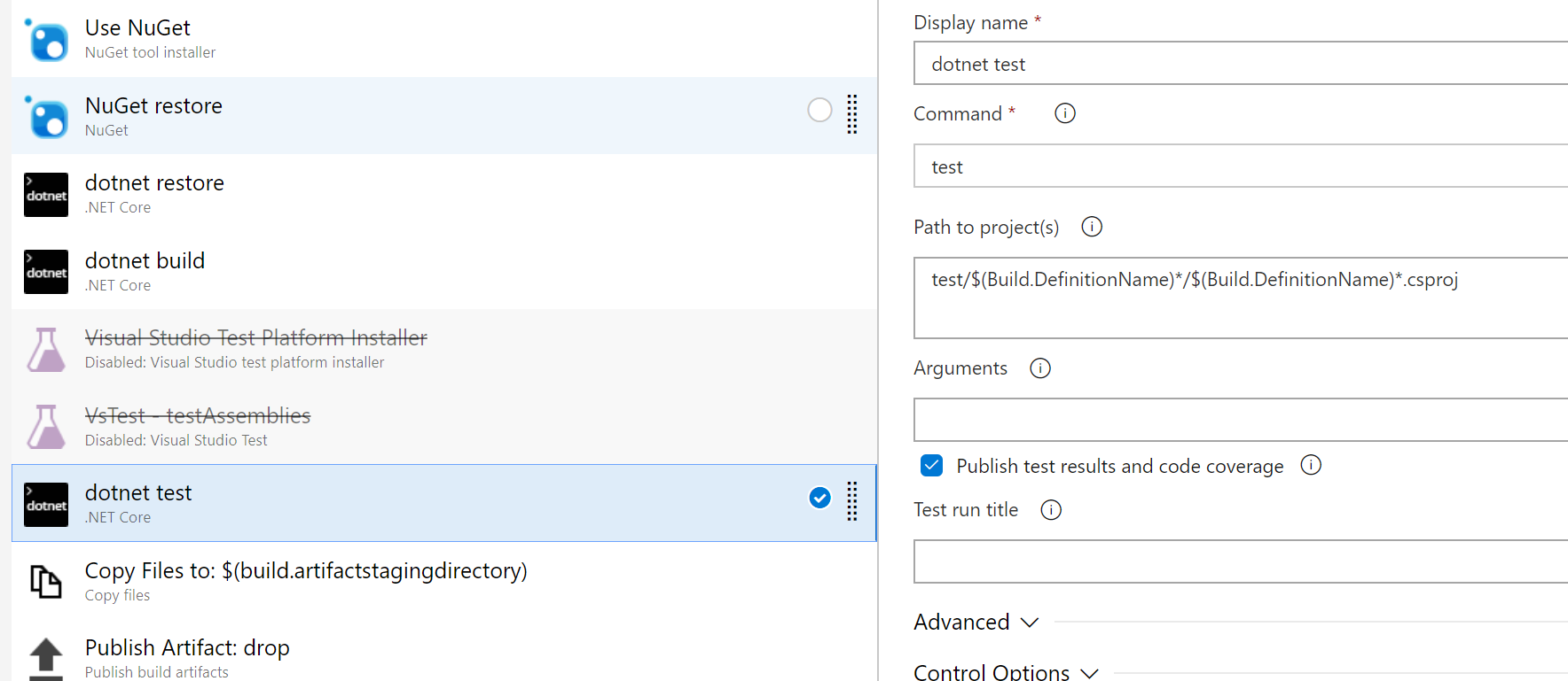 Dotnet Test Azure Devops Not Working On With Csproj And Devops Artifacts Issue 8656 NuGet 