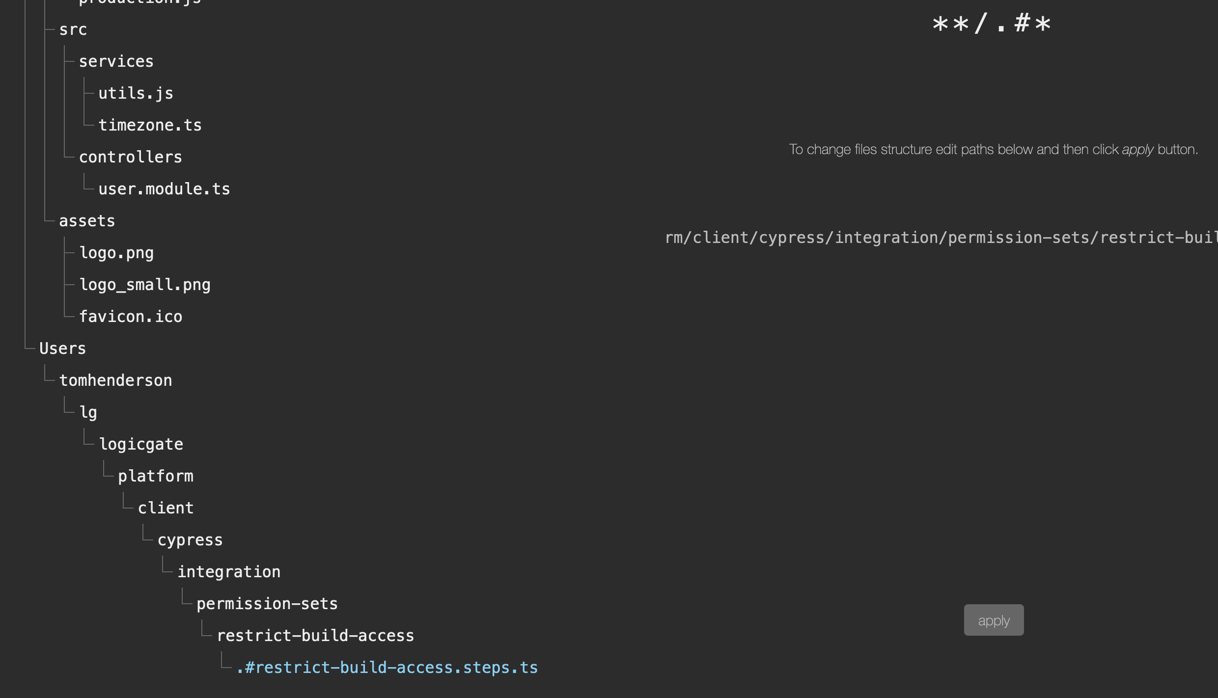 Failure to unwatch certain files, inconsistent with globster results
