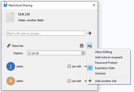Share dialog: share link permissions display the wrong info · Issue ...