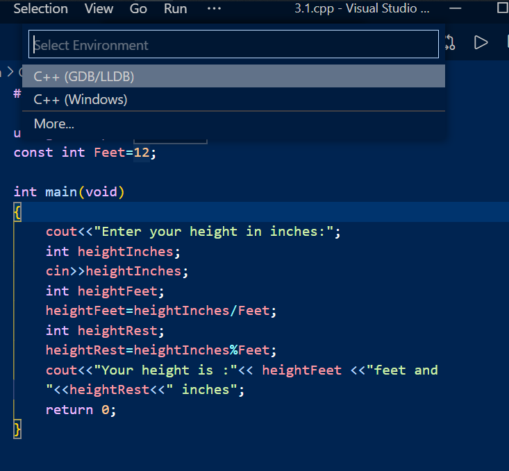 Automatically Skip to setting.json when i trying to debug my C++/C file ...