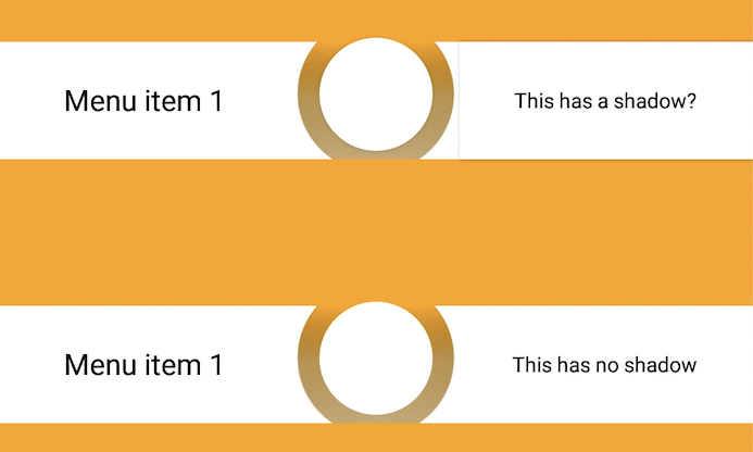 [Bug] [Android] If one frame has a shadow, all frames on screen have ...