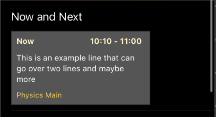 additional time display in now/next cell