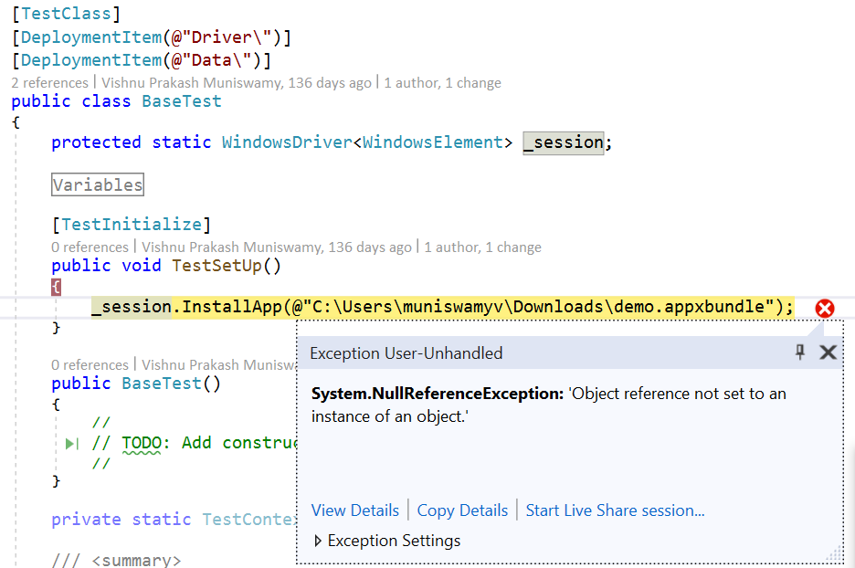 Trying to use the InstallApp function to install the UWP .appxbundle ...