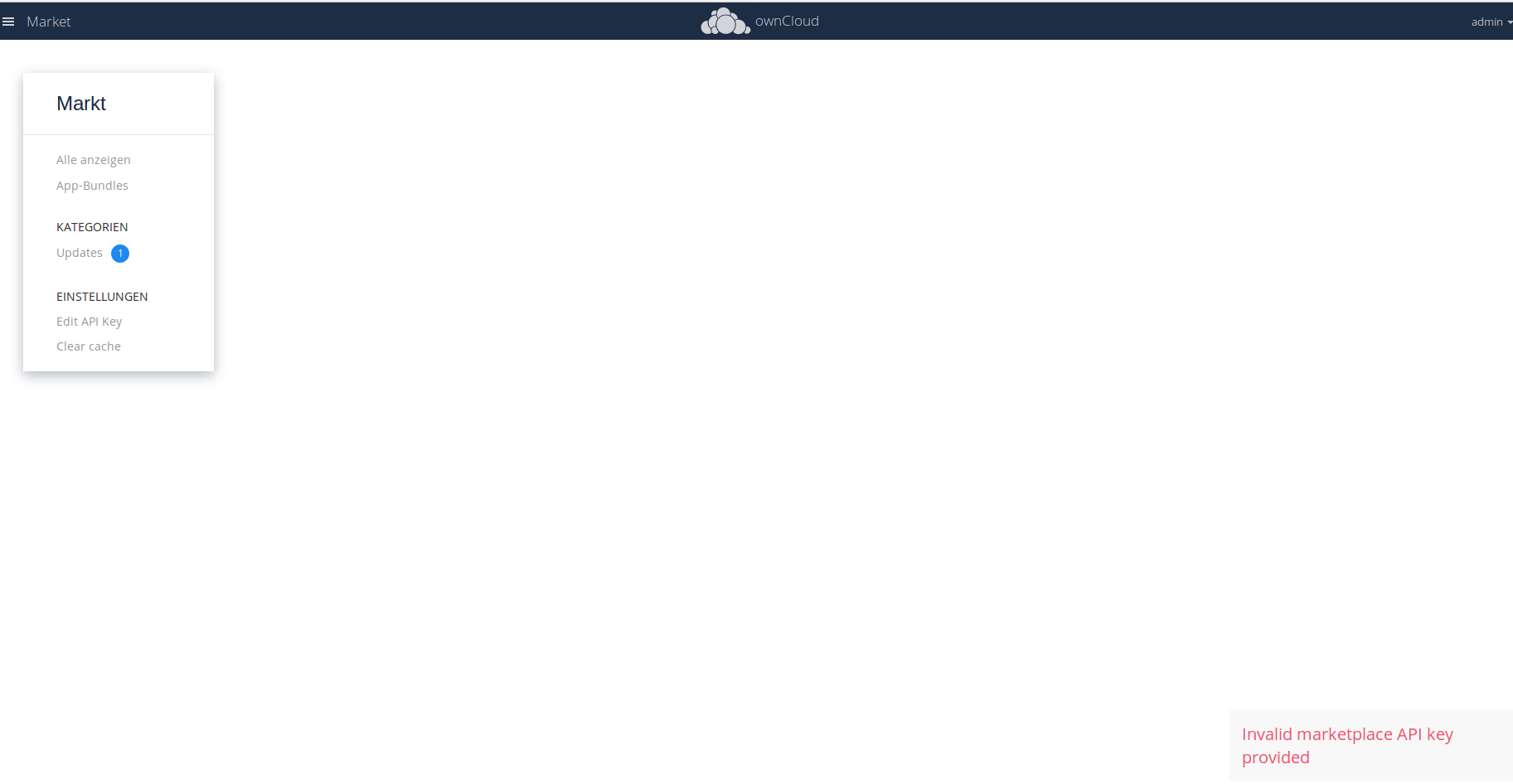 Invalid API Key · Issue #255 · owncloud/market · GitHub