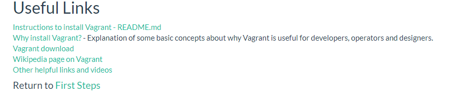 "Why Install Vagrant link" is Not Available · Issue #1465 · open ...