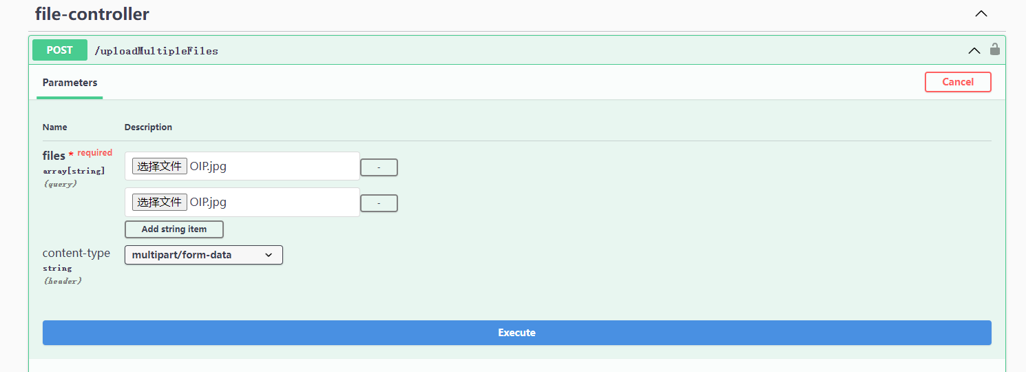 multipartFile array upload not work · Issue #1733 · springdoc/springdoc ...