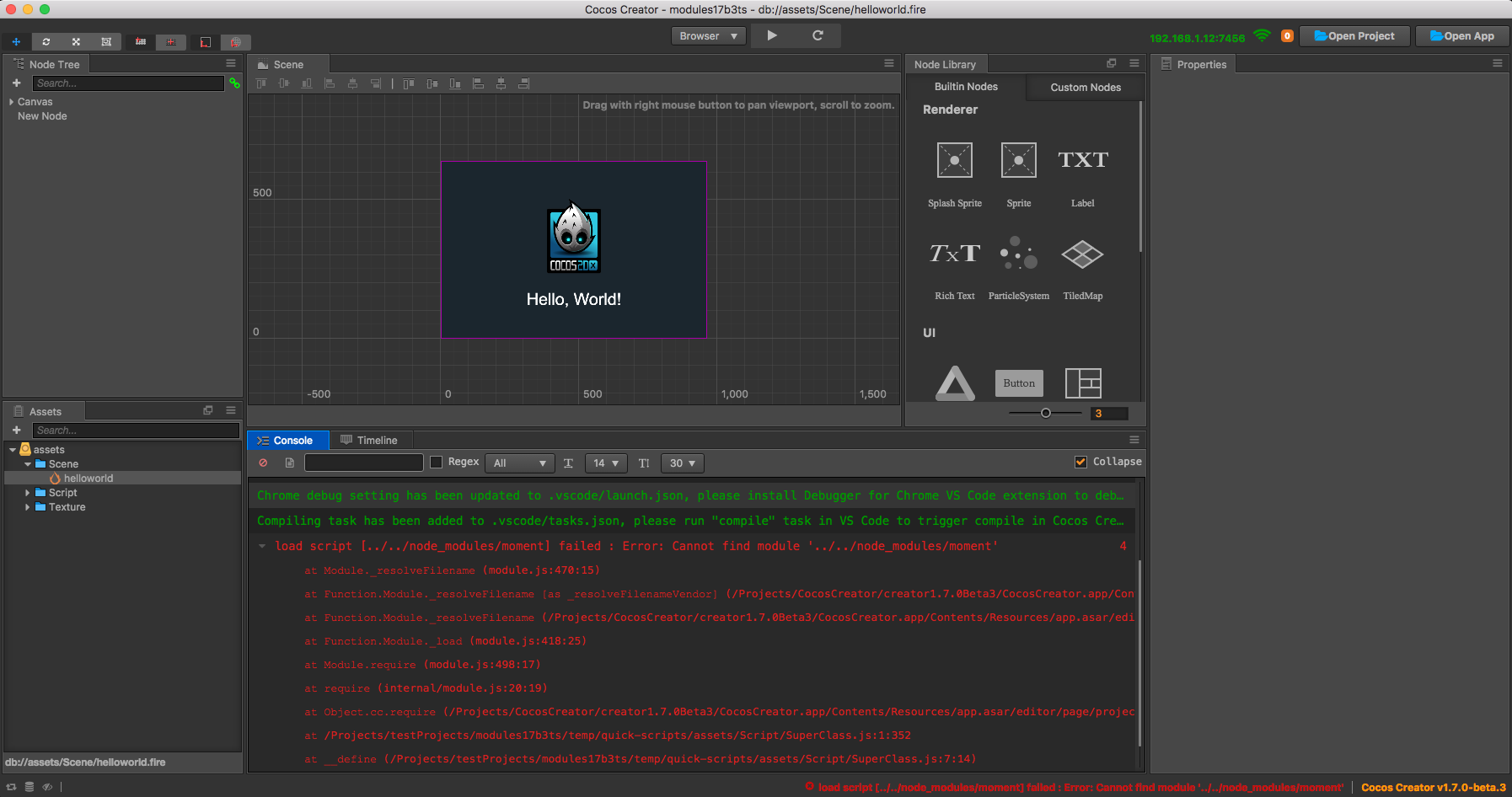 [1.6-1.7beta] npm modules error - Only TS · Issue #2130 · cocos/cocos ...