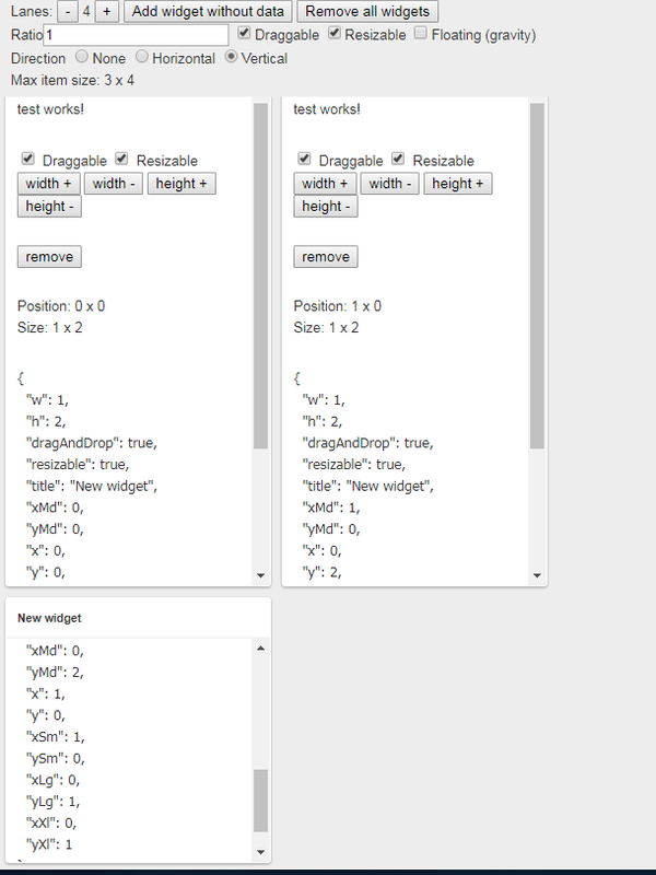 Widget position is overlap when resize the widget · Issue #194 ...