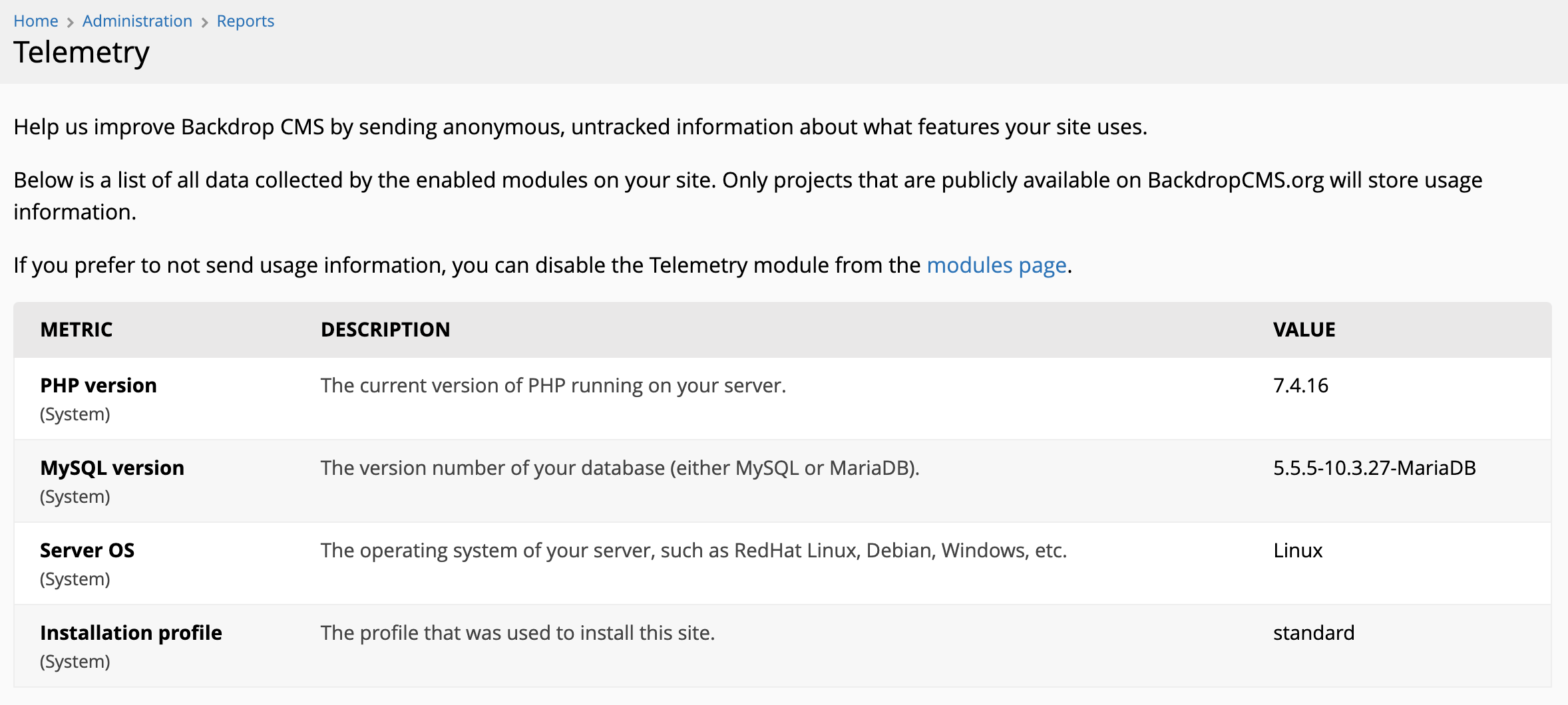Added: Collect the name of the installation profile for Telemetry ...