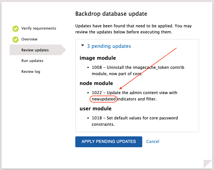 [UX] Fixed: Update hook descriptions should not have special characters ...