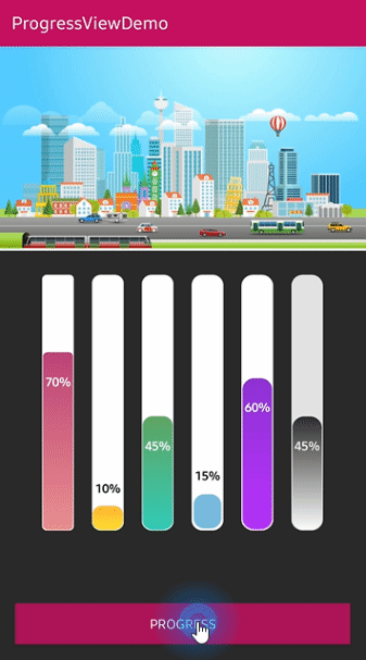 GitHub - skydoves/ProgressView: ? A polished and flexible ProgressView,  fully customizable with animations.
