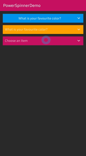 GitHub - skydoves/PowerSpinner: ? A lightweight dropdown popup spinner,  fully customizable with an arrow and animations for Android.