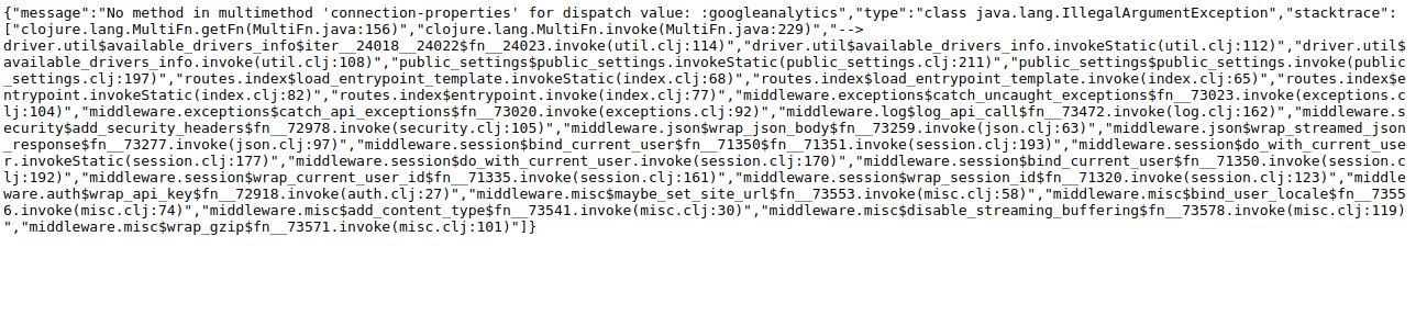 Server Side code is throwing error · Issue #10187 · metabase/metabase ...