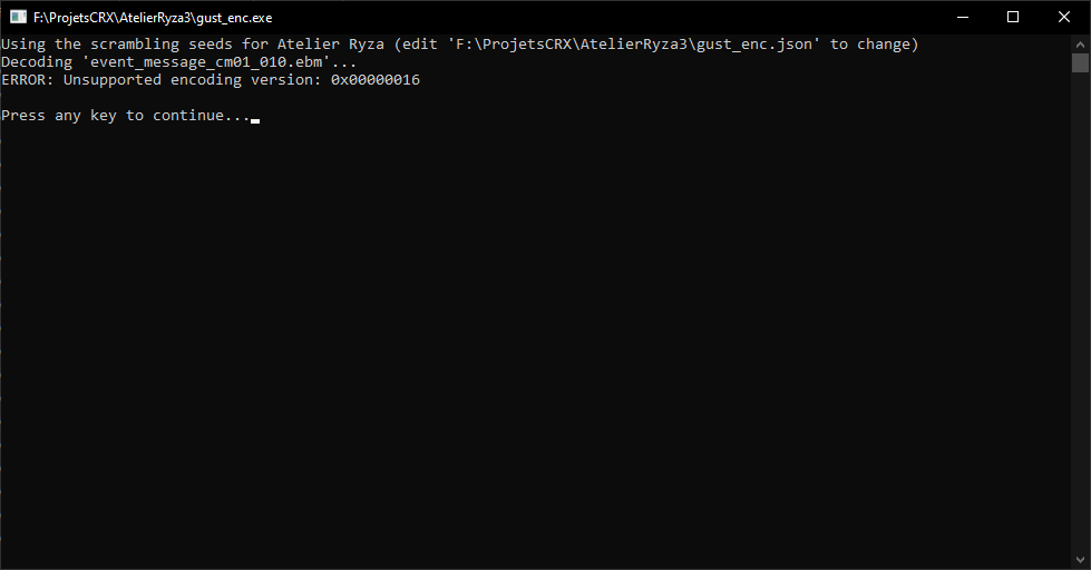 Unable to convert ebm to json for atelier ryza 3 issue 75