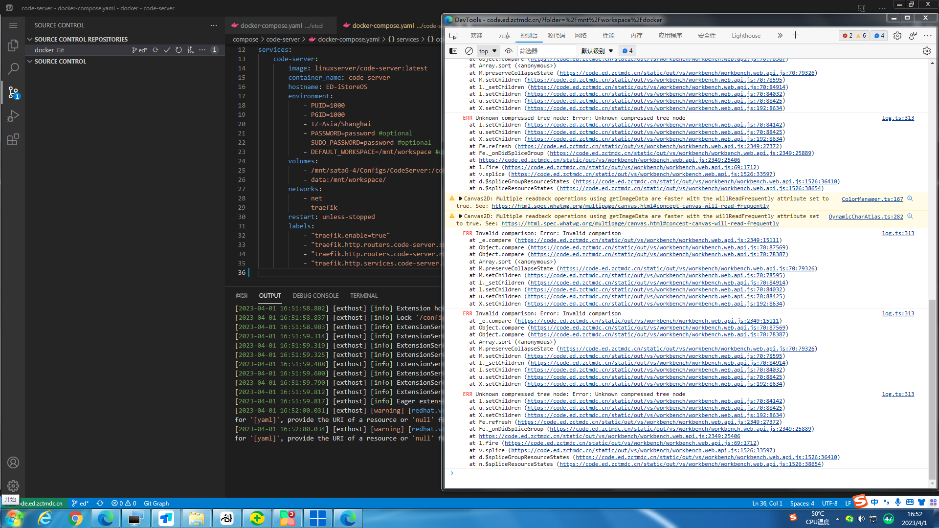 [Bug]: Source Control Panel is blank · Issue #6120 · coder/code-server ...