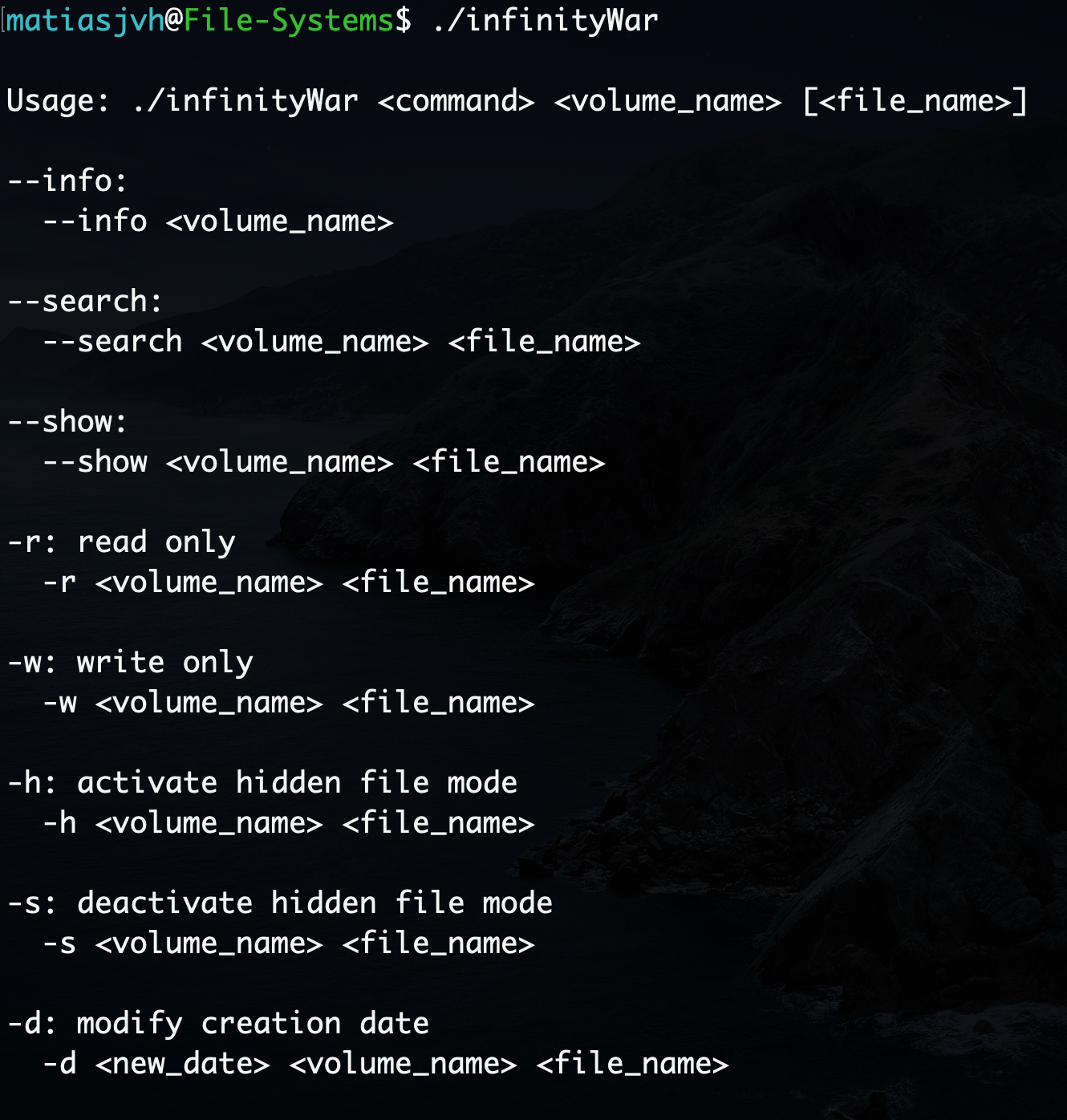 GitHub - Matvh/File-Systems: C program which extract information from a ...