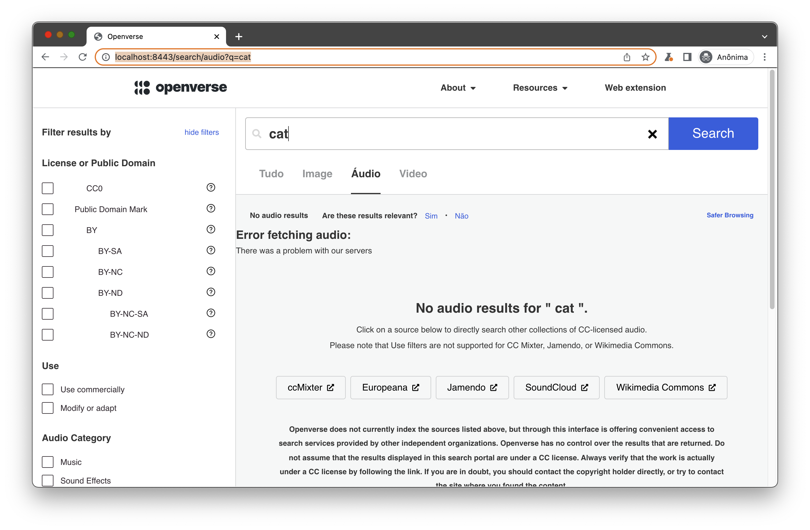 Fix Audio e2e tests · Issue #558 · WordPress/openverse-frontend · GitHub