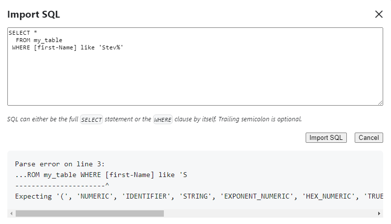 Parse SQL with field names in square brackets · Issue #477 · react ...